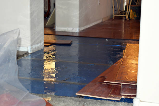 Professional Basement Flood Cleanup technician working in Calumet, OK